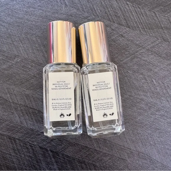 Jo Malone Silver Birch & Lavender Cologne Duo — Clear & Gold Caps 9ml Each - Picture 2 of 4